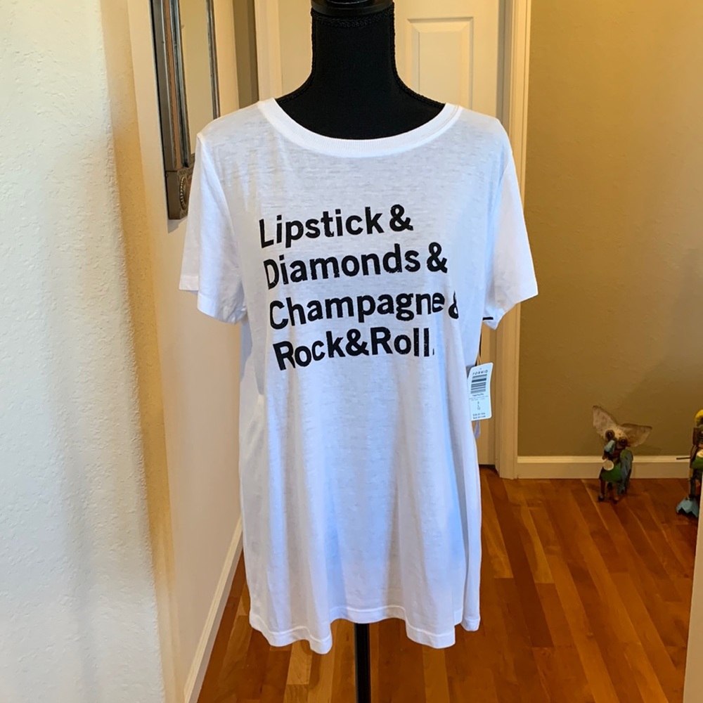 NWT torrid Betsy Johnson t-shirt size large